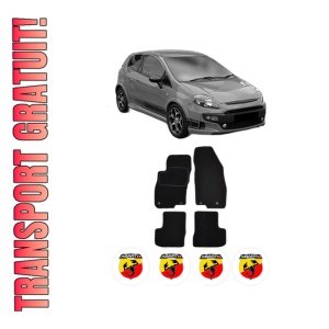 Set Covorase Presuri ABARTH PUNTO EVO din 2009-2012, Auto, Material Textil Mocheta, ABARTH