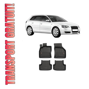 Set covorase presuri AUDI A3 Sportback (8PA) din 2004-2013, auto, din cauciuc thermoplastic, AUDI