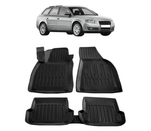 Set covorase presuri AUDI A4 B7 din 2004-2008, auto, din cauciuc thermoplastic - Img 7