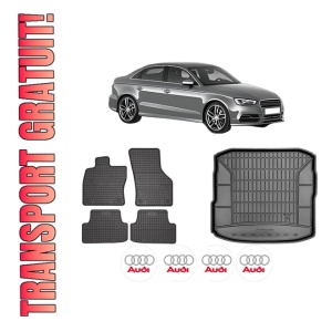Set Covorase Presuri Auto Si Tavita Portbagaj AUDI A3 Limousine (8VS, 8VM) din 2013-2020 AUDI