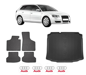 Set Covorase Presuri Auto Si Tavita Portbagaj AUDI A3 Sportback (8PA) din 2004-2013 AUDI - Img 2