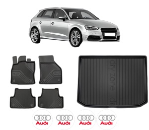 Set Covorase Presuri Auto Si Tavita Portbagaj AUDI A3 Sportback (8VA, 8VF) din 2012-2020 AUDI - Img 2