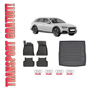 Set Covorase Presuri Auto Si Tavita Portbagaj AUDI A4 Allroad B9 (8WH, 8WJ) din 2016-2020 AUDI