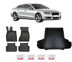 Set Covorase Presuri Auto Si Tavita Portbagaj AUDI A5 Sportback (8TA) din 2009-2017 AUDI - Img 2