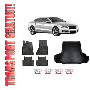 Set Covorase Presuri Auto Si Tavita Portbagaj AUDI A5 Sportback (8TA) din 2009-2017 AUDI
