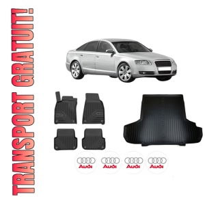 Set Covorase Presuri Auto Si Tavita Portbagaj AUDI A6 C6 (4F2) din 2004-2011 AUDI