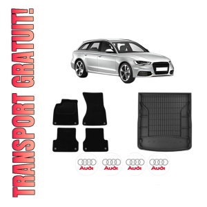 Set Covorase Presuri Auto Si Tavita Portbagaj AUDI A6 C7 Avant (4G5, 4GD) din 2011-2018 AUDI