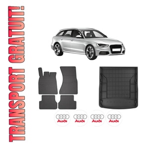 Set Covorase Presuri Auto Si Tavita Portbagaj AUDI A6 C7 Avant (4G5, 4GD) din 2011-2018 AUDI