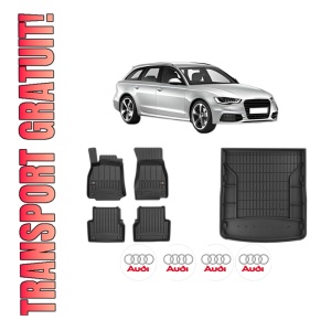 Set Covorase Presuri Auto Si Tavita Portbagaj AUDI A6 C7 Avant (4G5, 4GD) din 2011-2018 AUDI