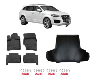Set Covorase Presuri Auto Si Tavita Portbagaj AUDI Q7 (4LB) din 2006-2015 AUDI - Img 2