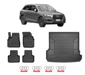 Set Covorase Presuri Auto Si Tavita Portbagaj AUDI Q7 (4MB, 4MG, 4MQ) din 2015-2024 AUDI - Img 2