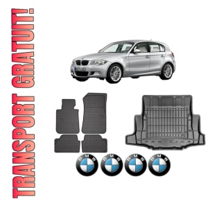 Set Covorase Presuri Auto Si Tavita Portbagaj BMW Seria 1 (E87) din 2004-2011 BMW