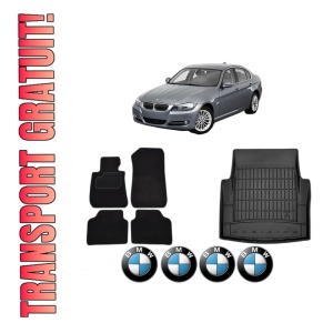 Set Covorase Presuri Auto Si Tavita Portbagaj BMW Seria 3 (E90) din 2004-2011 BMW