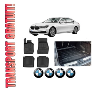 Set Covorase Presuri Auto Si Tavita Portbagaj BMW Seria 7 (G11, G12) din 2015-2022 BMW