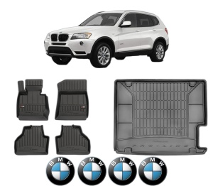 Set Covorase Presuri Auto Si Tavita Portbagaj BMW Seria X3 (F25) din 2010-2017 BMW - Img 2