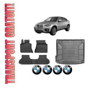 Set Covorase Presuri Auto Si Tavita Portbagaj BMW Seria X6 (E71, E72) din 2007-2014 BMW