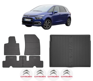 Set Covorase Presuri Auto Si Tavita Portbagaj CITROEN C4 PICASSO II din 2013-2018 CITROEN - Img 2