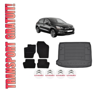 Set Covorase Presuri Auto Si Tavita Portbagaj CITROEN DS4 (NX_) din 2011-2015 CITROEN
