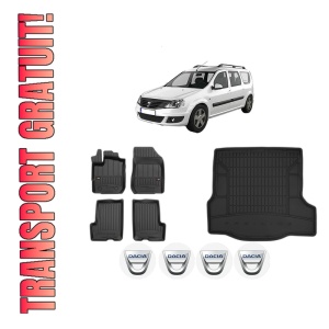 Set Covorase Presuri Auto Si Tavita Portbagaj DACIA LOGAN MCV II din 2013-2019 DACIA