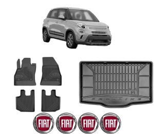 Set Covorase Presuri Auto Si Tavita Portbagaj FIAT 500L (351_, 352_) din 2012-2018 FIAT - Img 2