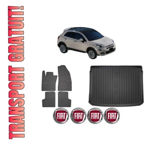 Set Covorase Presuri Auto Si Tavita Portbagaj FIAT 500X (334_) din 2014-2022 FIAT