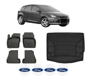 Set Covorase Presuri Auto Si Tavita Portbagaj FORD FOCUS III din 2010-2020 FORD - Img 2