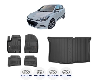 Set Covorase Presuri Auto Si Tavita Portbagaj HYUNDAI i20 II (GB, IB) din 2014-2021 HYUNDAI - Img 2