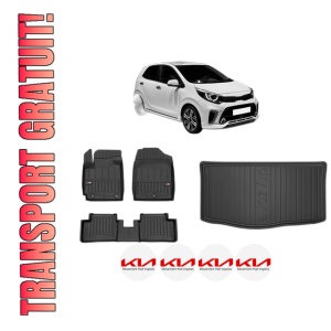 Set Covorase Presuri Auto Si Tavita Portbagaj KIA PICANTO III (JA) din 2017-2020 KIA