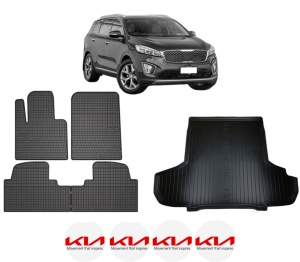Set Covorase Presuri Auto Si Tavita Portbagaj KIA SORENTO III (UM) din 2015-2020 KIA - Img 2