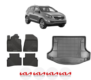 Set Covorase Presuri Auto Si Tavita Portbagaj KIA SPORTAGE III (SL) din 2010-2016 KIA - Img 2