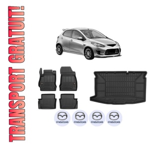 Set Covorase Presuri Auto Si Tavita Portbagaj MAZDA 2 (DE_, DH_) din 2007-2015 MAZDA