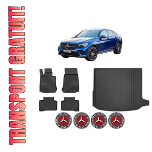 Set Covorase Presuri Auto Si Tavita Portbagaj MERCEDES-BENZ GLC Coupe (C253) din 2016-2023 MERCEDES-BENZ