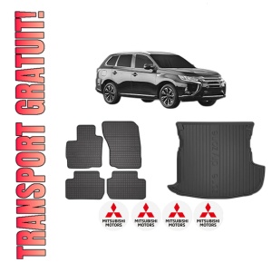 Set Covorase Presuri Auto Si Tavita Portbagaj MITSUBISHI OUTLANDER III Van (GF_W, GG_W) din 2013-2018 MITSUBISHI