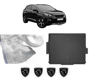 Set Covorase Presuri Auto Si Tavita Portbagaj PEUGEOT 3008 II SUV (MC_, MR_, MJ_, M4_) din 2016-2023 PEUGEOT - Img 2