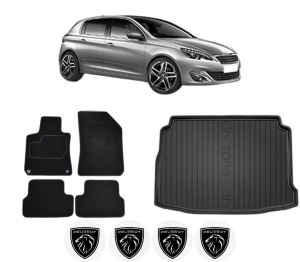 Set Covorase Presuri Auto Si Tavita Portbagaj PEUGEOT 308 II (LB_, LP_, LW_, LH_, L3_) din 2013-2021 PEUGEOT - Img 2