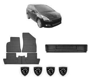 Set Covorase Presuri Auto Si Tavita Portbagaj PEUGEOT 5008 I Van (0U_) din 2009-2017 PEUGEOT - Img 2