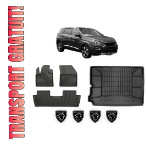 Set Covorase Presuri Auto Si Tavita Portbagaj PEUGEOT 5008 II (MC_, MJ_, MR_, M4_) din 2016-2023 PEUGEOT