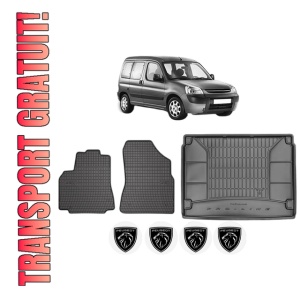 Set Covorase Presuri Auto Si Tavita Portbagaj PEUGEOT PARTNER TEPEE din 2008-2018 PEUGEOT