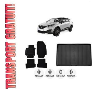 Set Covorase Presuri Auto Si Tavita Portbagaj RENAULT CAPTUR I (J5_, H5_) din 2013-2018 RENAULT