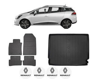 Set Covorase Presuri Auto Si Tavita Portbagaj RENAULT CLIO IV Estate Van (KH_) din 2014-2021 RENAULT - Img 2