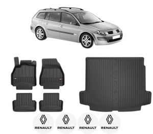 Set Covorase Presuri Auto Si Tavita Portbagaj RENAULT MEGANE II Estate (KM0/1_) din 2003-2011 RENAULT - Img 2