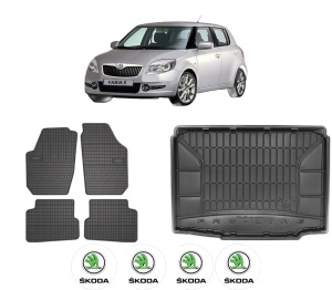 Set Covorase Presuri Auto Si Tavita Portbagaj SKODA FABIA II (542) din 2006-2014 SKODA - Img 2