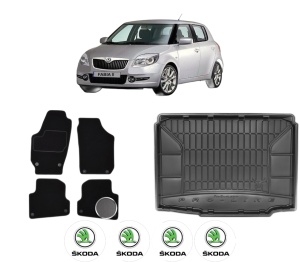 Set Covorase Presuri Auto Si Tavita Portbagaj SKODA FABIA II (542) din 2006-2014 SKODA - Img 2