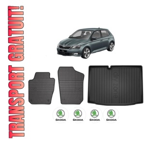 Set Covorase Presuri Auto Si Tavita Portbagaj SKODA FABIA III (NJ3) din 2014-2021 SKODA
