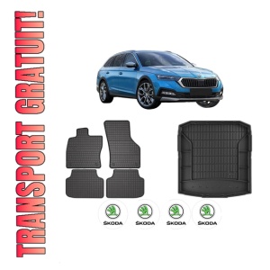 Set Covorase Presuri Auto Si Tavita Portbagaj SKODA Octavia IV (NX3, NN3, PV3) din 2020-2024 SKODA