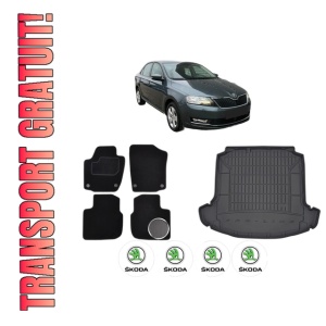 Set Covorase Presuri Auto Si Tavita Portbagaj SKODA RAPID (NH3, NK3, NK6) din 2012-2022 SKODA