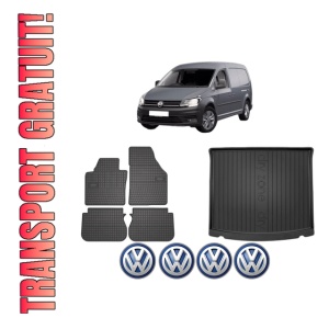Set Covorase Presuri Auto Si Tavita Portbagaj Volkswagen CADDY IV MPV (SAB, SAJ) din 2015-2020 Volkswagen