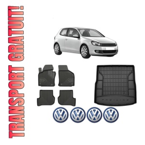 Set Covorase Presuri Auto Si Tavita Portbagaj Volkswagen GOLF VI (5K1) din 2008-2013 Volkswagen