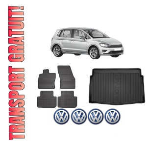 Set Covorase Presuri Auto Si Tavita Portbagaj Volkswagen GOLF SPORTSVAN VII (AM1, AN1) din 2014-2020 Volkswagen
