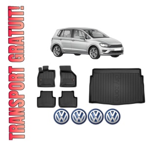 Set Covorase Presuri Auto Si Tavita Portbagaj Volkswagen GOLF SPORTSVAN VII (AM1, AN1) din 2014-2020 Volkswagen